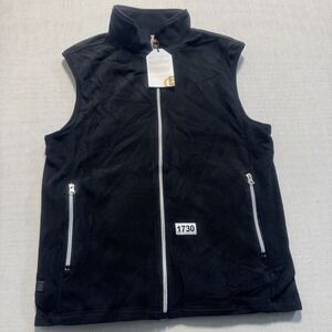 Burngogo Heated Fleece Vest Mens M Black New With Tags